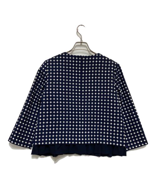 Leilian（レリアン）LEILIAN (レリアン) ブラウス・スカートセットアップ ネイビー サイズ:13の古着・服飾アイテム