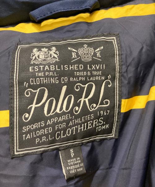 POLO RALPH LAUREN（ポロ・ラルフローレン）POLO RALPH LAUREN (ポロ・ラルフローレン) ポニー刺繍フーデットダウンジャケット ネイビー サイズ:SPの古着・服飾アイテム