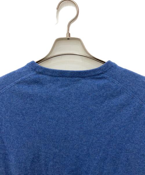 POLO RALPH LAUREN（ポロ・ラルフローレン）POLO RALPH LAUREN (ポロ・ラルフローレン) ウールVネックニット ブルー サイズ:Sの古着・服飾アイテム