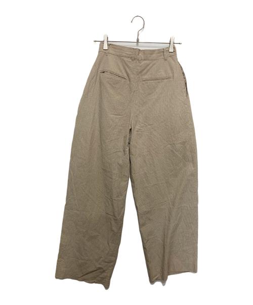 anuke（アンヌーク）anuke (アンヌーク) チェックタックパンツ ベージュ サイズ:SIZE 36の古着・服飾アイテム
