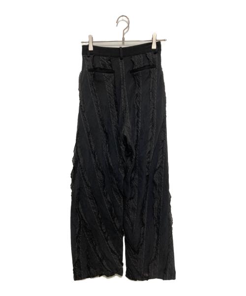 TODAYFUL（トゥデイフル）TODAYFUL (トゥデイフル) Sheer Jacquard Trousers シアー ジャカード トラウザーズ ブラック サイズ:SIZE 36の古着・服飾アイテム