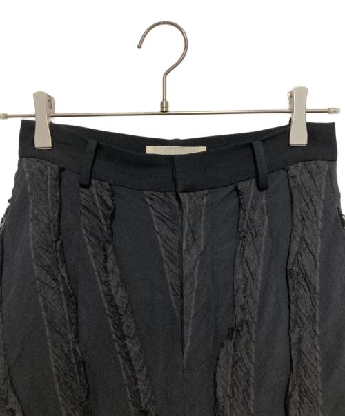 TODAYFUL（トゥデイフル）TODAYFUL (トゥデイフル) Sheer Jacquard Trousers シアー ジャカード トラウザーズ ブラック サイズ:SIZE 36の古着・服飾アイテム