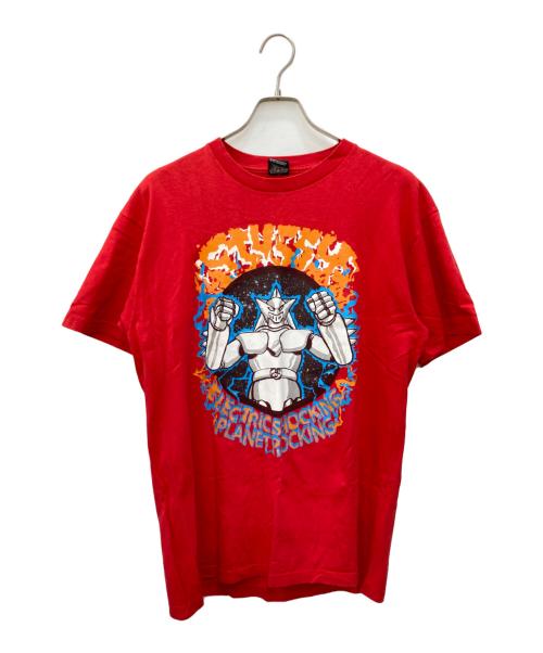 stussy（ステューシー）stussy (ステューシー) ロボットプリントTシャツ レッド サイズ:Lの古着・服飾アイテム