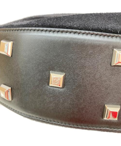 Salvatore Ferragamo（サルヴァトーレ フェラガモ）Salvatore Ferragamo (サルヴァトーレ フェラガモ) スウェードショルダーバッグ ブラックの古着・服飾アイテム