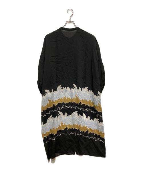 Leilian（レリアン）LEILIAN (レリアン) リラックスシルエット シャツワンピース ブラック サイズ:SIZE 13+の古着・服飾アイテム