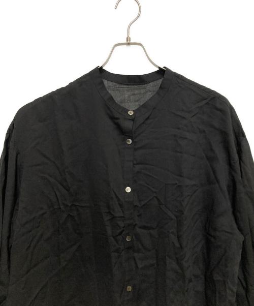 Leilian（レリアン）LEILIAN (レリアン) リラックスシルエット シャツワンピース ブラック サイズ:SIZE 13+の古着・服飾アイテム