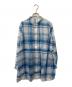 Leilian（レリアン）の古着「シルク混 チェック柄シャツ」｜ブルー