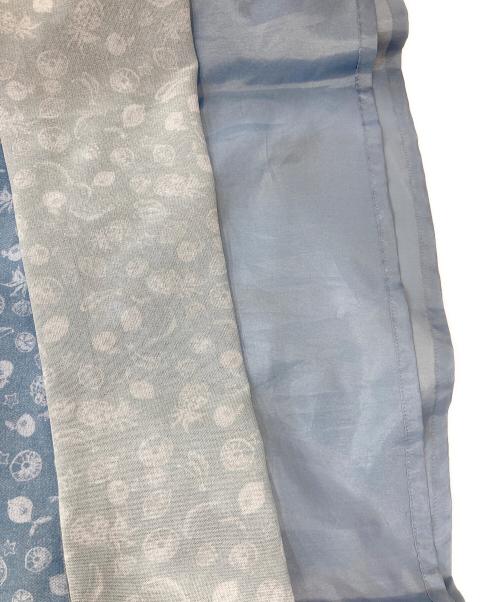 Leilian（レリアン）LEILIAN (レリアン) 総柄ワンピース ブルー サイズ:13の古着・服飾アイテム