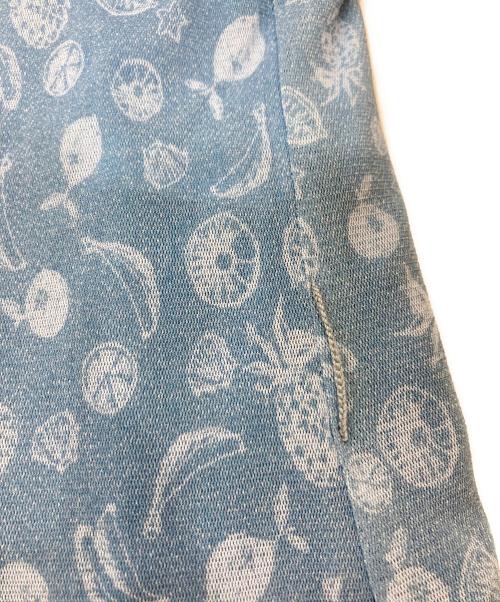 Leilian（レリアン）LEILIAN (レリアン) 総柄ワンピース ブルー サイズ:13の古着・服飾アイテム
