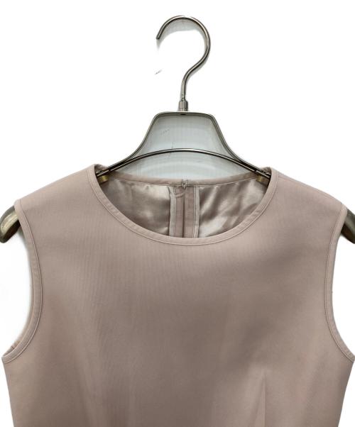 ANAYI（アナイ）ANAYI (アナイ) ダブルラッセル立体プリーツ ワンピース ピンク サイズ:34の古着・服飾アイテム