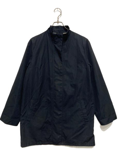 BURBERRY LONDON（バーバリーロンドン）BURBERRY LONDON (バーバリーロンドン) 裏ノヴァチェックスタンドカラーコート ネイビー サイズ:40の古着・服飾アイテム