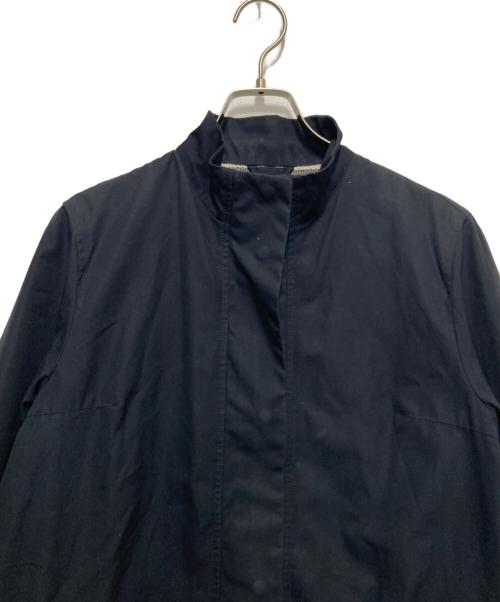 BURBERRY LONDON（バーバリーロンドン）BURBERRY LONDON (バーバリーロンドン) 裏ノヴァチェックスタンドカラーコート ネイビー サイズ:40の古着・服飾アイテム