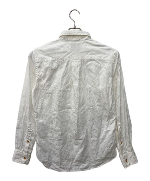 Vivienne Westwood man（ヴィヴィアン ウェストウッド マン）Vivienne Westwood man (ヴィヴィアン ウェストウッド マン) モザイクオーブ刺繍シャツ ホワイト サイズ:46の古着・服飾アイテム