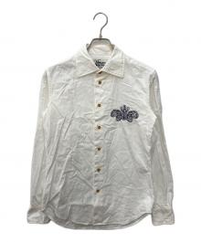 Vivienne Westwood man（ヴィヴィアン ウェストウッド マン）の古着「オーブ刺繍シャツ」｜ホワイト
