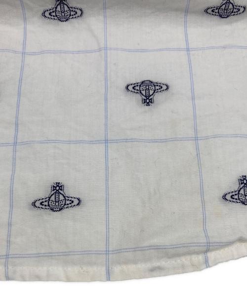 Vivienne Westwood man（ヴィヴィアン ウェストウッド マン）Vivienne Westwood man (ヴィヴィアン ウェストウッド マン) 総柄オーブ刺繍シャツ ホワイト サイズ:SIZE44の古着・服飾アイテム