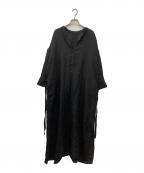 journal standard luxeジャーナルスタンダード ラックス）の古着「60リネンワンピース」｜ブラック