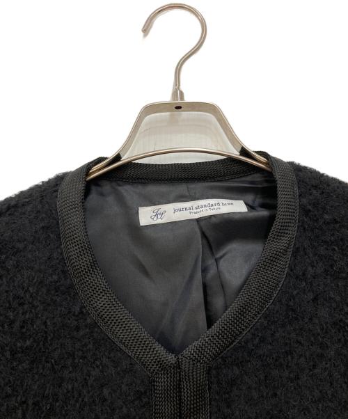 journal standard luxe（ジャーナルスタンダード ラックス）JOURNAL STANDARD LUXE (ジャーナルスタンダード ラックス) モヘヤシープノーカラージャケット ブラック サイズ:不明の古着・服飾アイテム