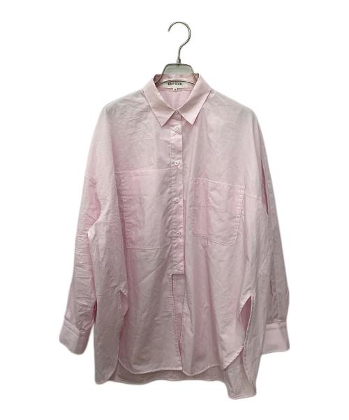 ENFOLD（エンフォルド）ENFOLD (エンフォルド) ROUND-SLIT SHIRT ピンク サイズ:38の古着・服飾アイテム