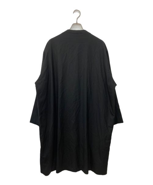 SEEALL（シーオール）SEEALL (シーオール) ノーカラーウールコート ブラック サイズ:4の古着・服飾アイテム