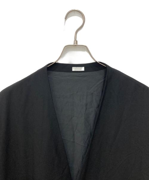 SEEALL（シーオール）SEEALL (シーオール) ノーカラーウールコート ブラック サイズ:4の古着・服飾アイテム