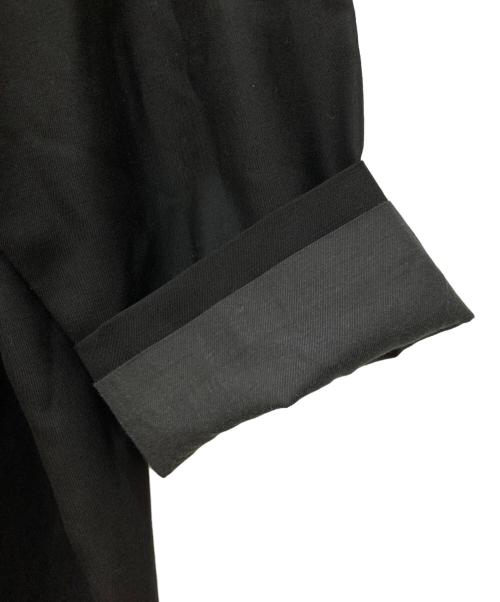 SEEALL（シーオール）SEEALL (シーオール) ノーカラーウールコート ブラック サイズ:4の古着・服飾アイテム