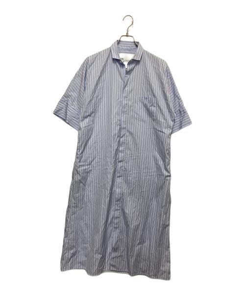 ticca（ティッカ）ticca (ティッカ) テントラインシャツワンピース ブルー サイズ:FREEの古着・服飾アイテム