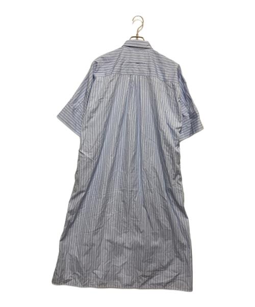 ticca（ティッカ）ticca (ティッカ) テントラインシャツワンピース ブルー サイズ:FREEの古着・服飾アイテム