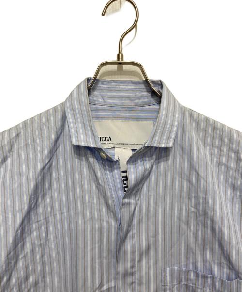 ticca（ティッカ）ticca (ティッカ) テントラインシャツワンピース ブルー サイズ:FREEの古着・服飾アイテム
