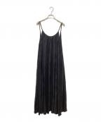 elsa esturgieエルザ エストロジー）の古着「GATHER DRESS」｜ブラック