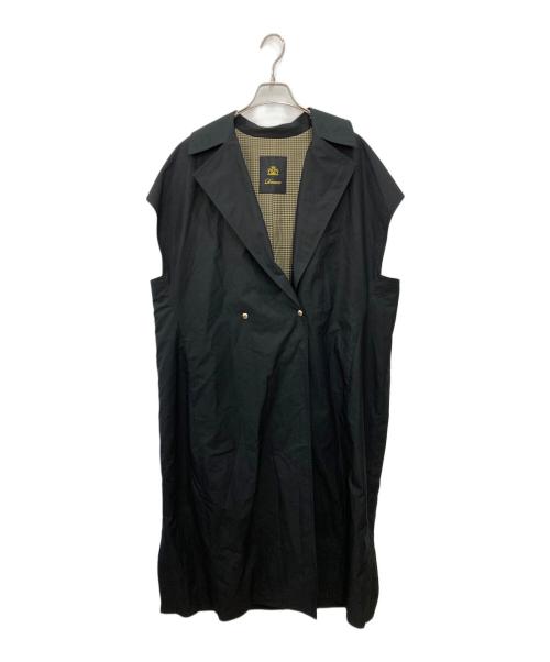 DRAWER（ドゥロワー）DRAWER (ドゥロワー) ウェザーテイラードワンピース ロングジレ ブラック サイズ:不明の古着・服飾アイテム