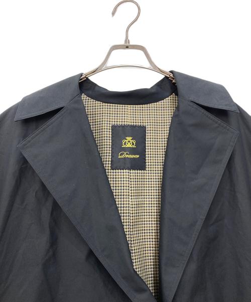DRAWER（ドゥロワー）DRAWER (ドゥロワー) ウェザーテイラードワンピース ロングジレ ブラック サイズ:不明の古着・服飾アイテム