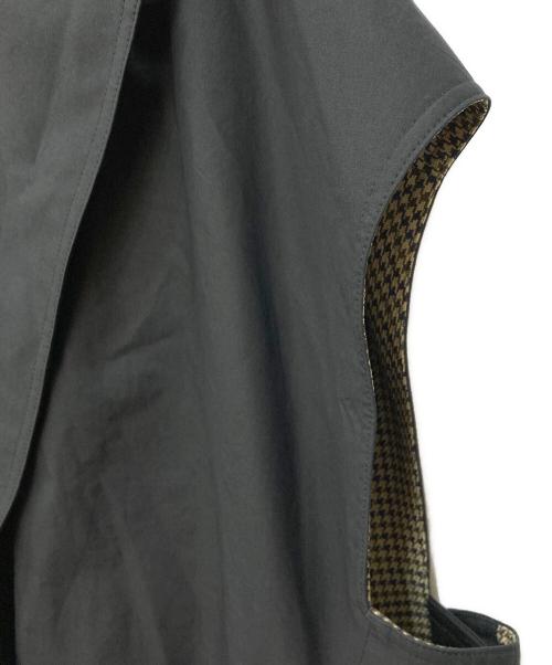 DRAWER（ドゥロワー）DRAWER (ドゥロワー) ウェザーテイラードワンピース ロングジレ ブラック サイズ:不明の古着・服飾アイテム