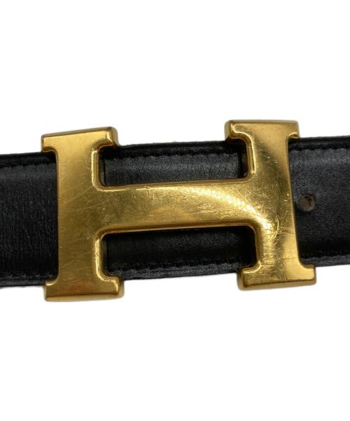 HERMES（エルメス）HERMES (エルメス) レザーベルト ブラック サイズ:SIZE 85CMの古着・服飾アイテム