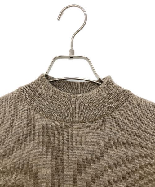 Christian Dior（クリスチャン ディオール）Christian Dior (クリスチャン ディオール) シルク混CD刺繍ハイネックニット ブラウン サイズ:Mの古着・服飾アイテム