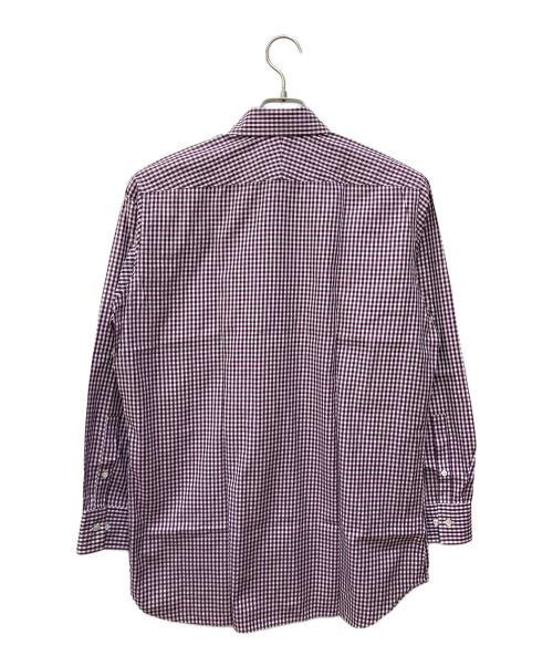 BURBERRY LONDON（バーバリーロンドン）BURBERRY LONDON (バーバリーロンドン) ノヴァ×ギンガムチェックシャツ パープル サイズ:Mの古着・服飾アイテム