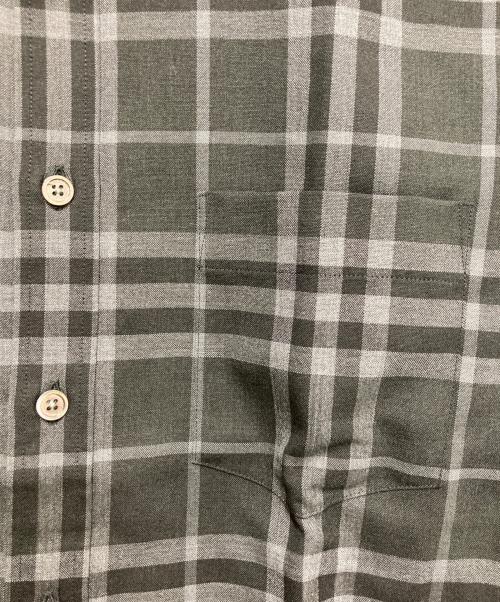 BURBERRY LONDON（バーバリーロンドン）BURBERRY LONDON (バーバリーロンドン) ウールチェックシャツ ブラック サイズ:サイズMの古着・服飾アイテム