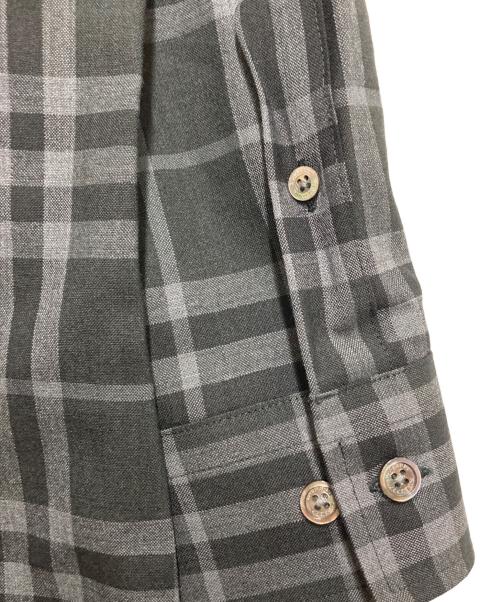 BURBERRY LONDON（バーバリーロンドン）BURBERRY LONDON (バーバリーロンドン) ウールチェックシャツ ブラック サイズ:サイズMの古着・服飾アイテム