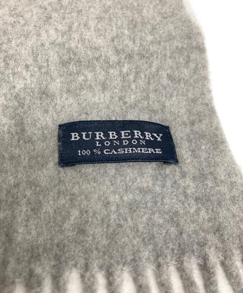 BURBERRY LONDON（バーバリーロンドン）BURBERRY LONDON (バーバリーロンドン) カシミヤマフラー グレー サイズ:不明の古着・服飾アイテム