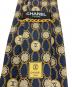 中古・古着 CHANEL (シャネル) ココマークチェーンカメリアネクタイ ネイビー サイズ:不明：6000円