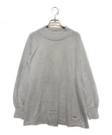 BLUE LABEL CRESTBRIDGE（ブルーレーベルクレストブリッジ）の古着「ウールアクリルブレンドニット」｜グレー