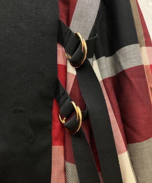 BLUE LABEL CRESTBRIDGE（ブルーレーベルクレストブリッジ）BLUE LABEL CRESTBRIDGE (ブルーレーベルクレストブリッジ) チェックワンピース ブラック サイズ:38 未使用品の古着・服飾アイテム