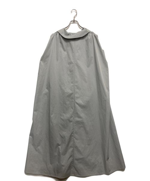 08sircus（ゼロエイトサーカス）08sircus (ゼロエイトサーカス) Vネックウォッシャブルワンピース グレー サイズ:SIZE O 未使用品の古着・服飾アイテム