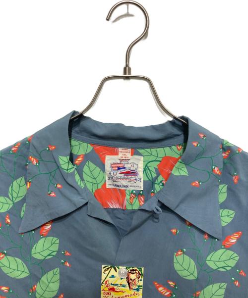 Duke Kahanamoku（デュークカハナモク）DUKE KAHANAMOKU (デュークカハナモク) “MORNING GLORY” (LONG SLEEVE) ブルー サイズ:XXLの古着・服飾アイテム