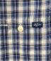 中古・古着 POLO RALPH LAUREN (ポロ・ラルフローレン) リネン混猫目ボタンフラップポケットワークシャツ ネイビー サイズ:M：6000円