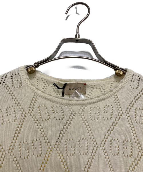 GUCCI（グッチ）GUCCI (グッチ) GGジャガードニット ベージュ サイズ:12（150） 未使用品の古着・服飾アイテム