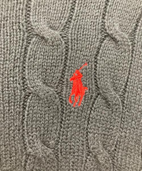 POLO RALPH LAUREN（ポロ・ラルフローレン）POLO RALPH LAUREN (ポロ・ラルフローレン) ケーブルニット ブラック サイズ:SPの古着・服飾アイテム