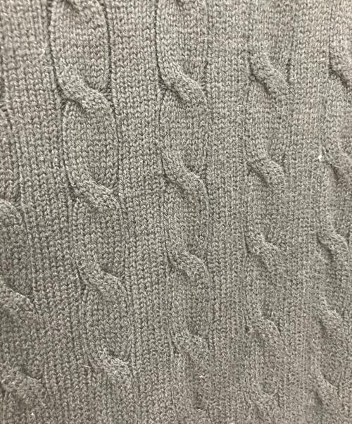 POLO RALPH LAUREN（ポロ・ラルフローレン）POLO RALPH LAUREN (ポロ・ラルフローレン) ケーブルニット ブラック サイズ:SPの古着・服飾アイテム