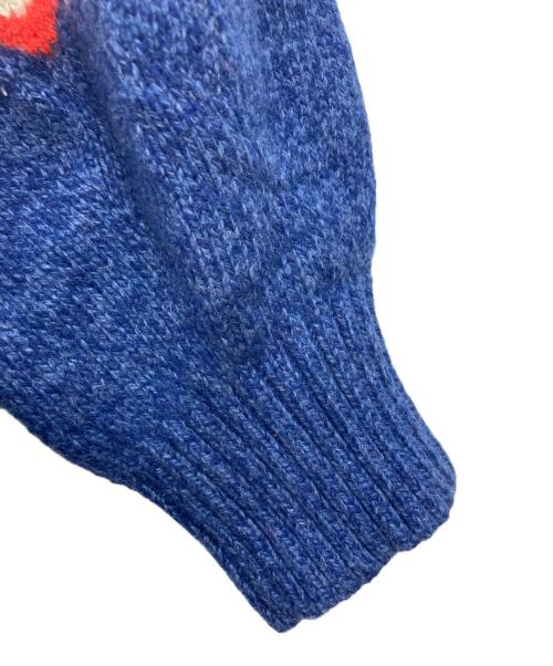 POLO RALPH LAUREN（ポロ・ラルフローレン）POLO RALPH LAUREN (ポロ・ラルフローレン) Fair Isle Puff-Sleeve Sweater ネイビー サイズ:XSの古着・服飾アイテム