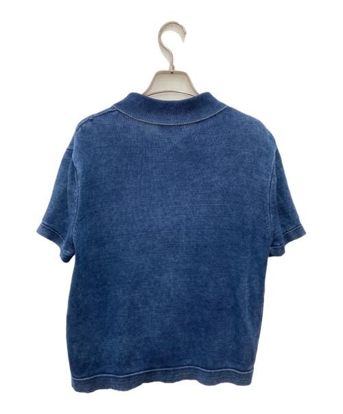 DIESEL（ディーゼル）DIESEL (ディーゼル) M-FENNY インディゴニットポロシャツ インディゴ サイズ:Ｌの古着・服飾アイテム