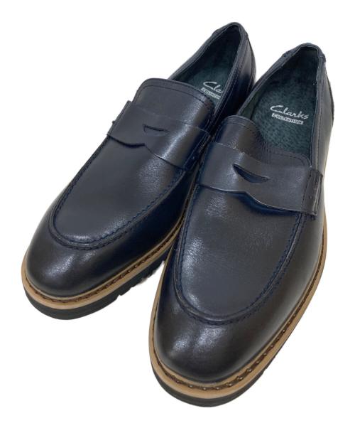 CLARKS（クラークス）CLARKS (クラークス) コインローファー ネイビー サイズ:25の古着・服飾アイテム